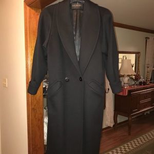 David Benjamin Long Black Dress Coat